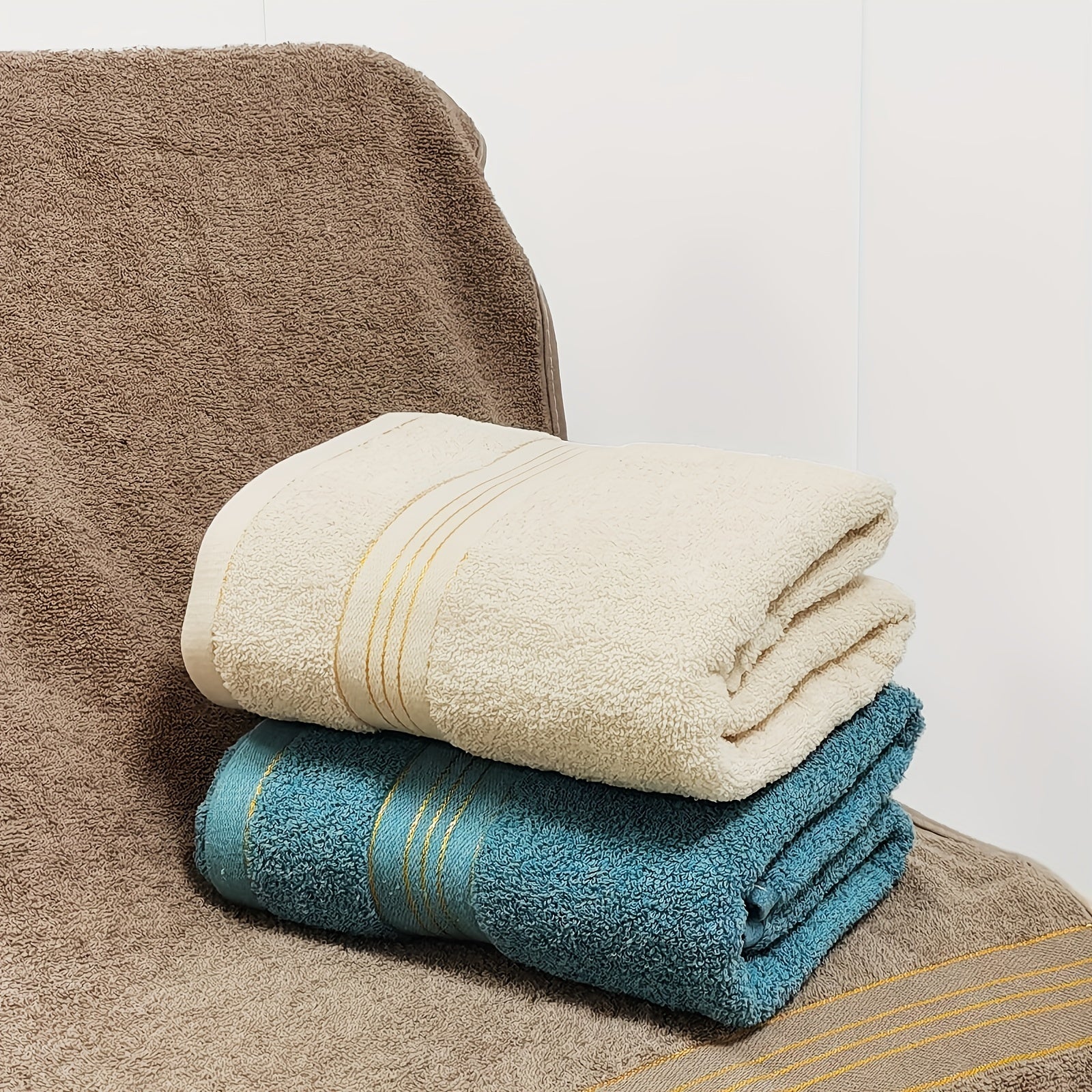 Embroidered Towel Set, Absorbent & Quick Dry, 13.8x29.5in