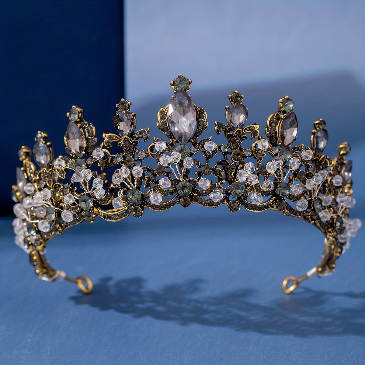 Girl's Vintage Rhinestone Crown Tiara Hair Accessory