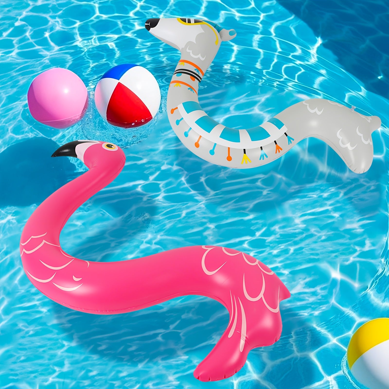 Alpaca Flamingo Pool Float Inflatable Swimming Decorations Fun Adult Summer