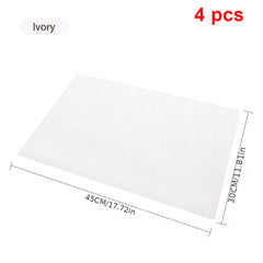 4pcs Bamboo Table Placemats Non Slip Heat Resistant Easy to Clean