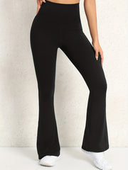 High Rise Cross Back Flared Yoga Pants
