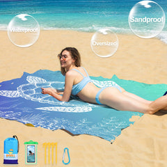 Waterproof Sandproof Beach Blanket Lightweight Durable Mat