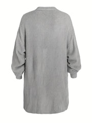 Casual Cardigan Lantern Sleeve Open Front Sweater Cardigan
