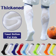 Kids Soccer Knee Socks Thick Non Slip Sweat Abs