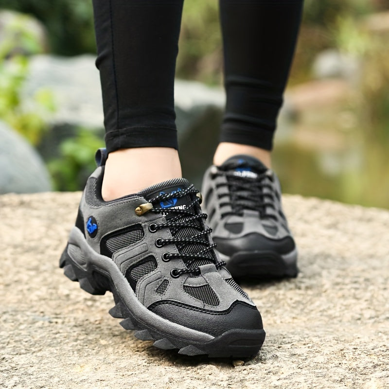 Men's Lace Up Hiking Shoes Non Slip Durable Outdoor Shoes