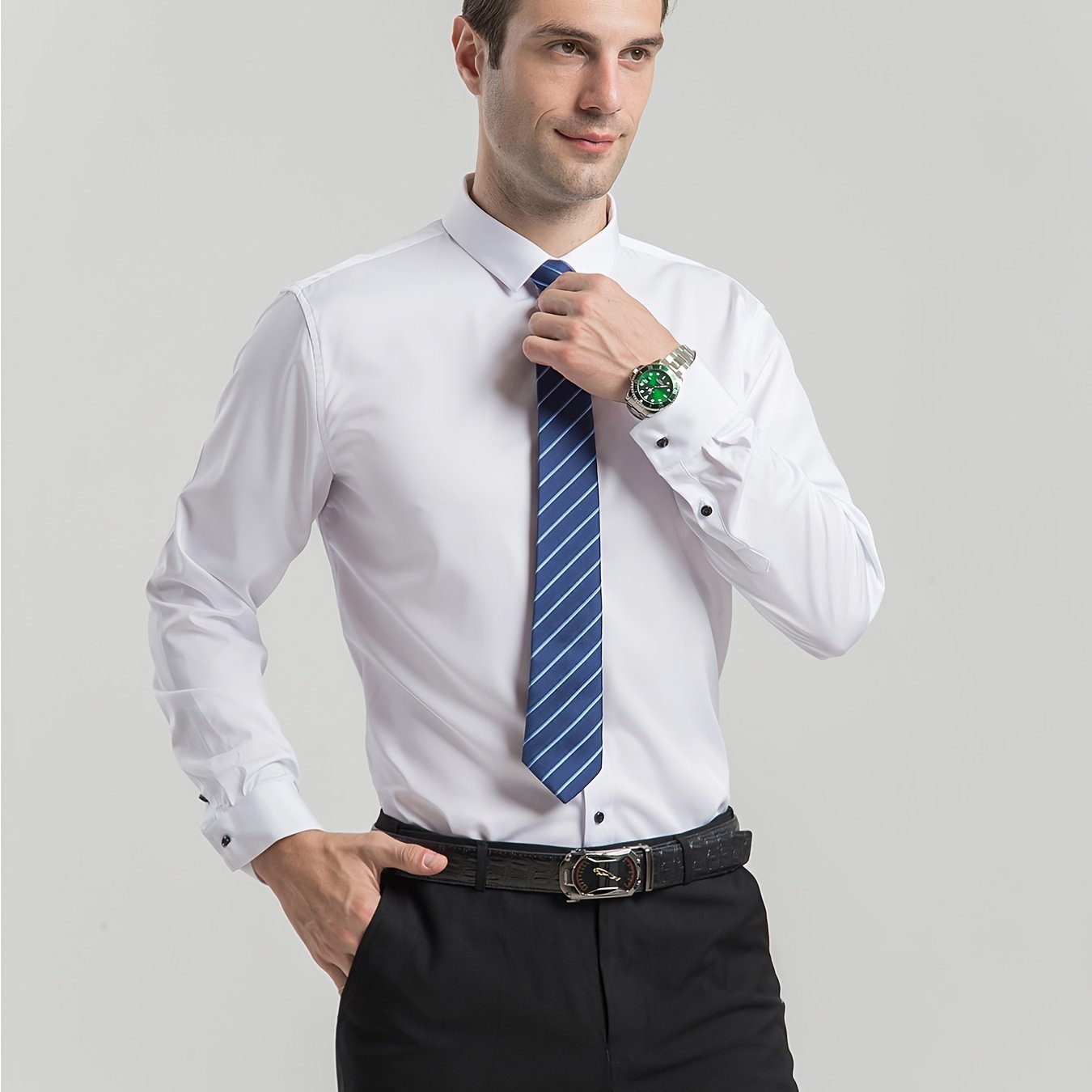 Men's Stretch Slim Fit Button Down Shirt