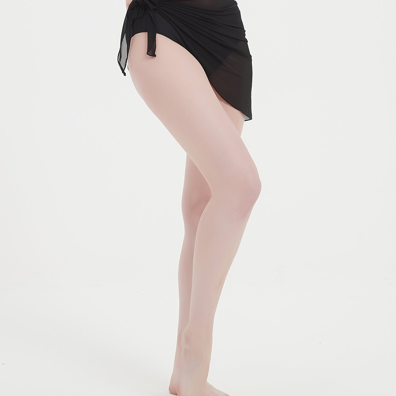 Sexy Beach Cover Up Wrap Ruched Knot Side Sarong