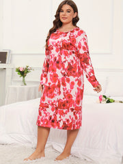 Tie Dye Long Sleeve Lounge Dress