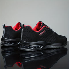 Men's Knitted Shock Absorbing Sneakers For Jogging Gym