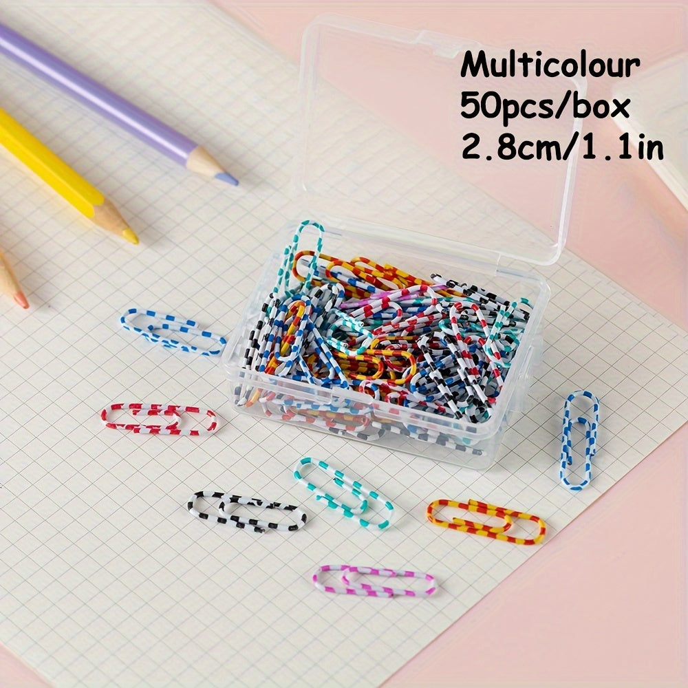 Cartoon Paper Clip Organizer 20/50pcs School Office Supplies Stationery Bookmark