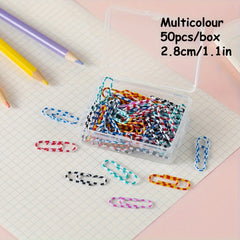 Cartoon Paper Clip Organizer 20/50pcs School Office Supplies Stationery Bookmark
