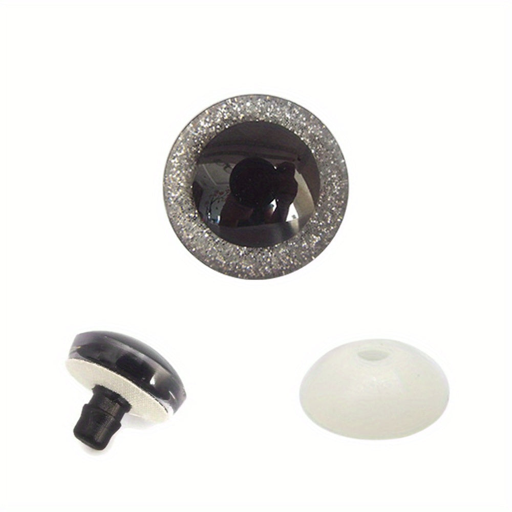 20pcs Glitter Safety Eyes for DIY Craft Teddy Bear Toy