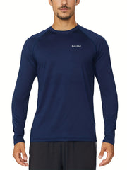 BALEAF Men's Quick Drying Long Sleeve Running Shirt