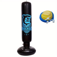 Inflatable Boxing Column Punching Bag with Pump