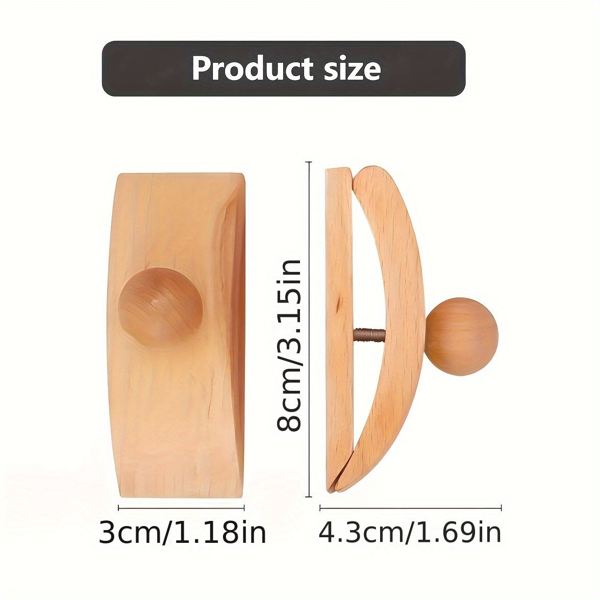 4pcs Quilt Clip Beech Wood Quilt Hanging Wall Clip