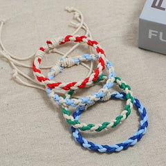 Colorful Ethnic Style Braided Bracelet For Kids