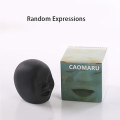 Rubber Stress Ball Toy with Human Face - Soft Sensory Fun