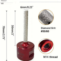 Diamond Finger Bit Coated Milling Bit for Tile Grinder Enlarging Holes M1