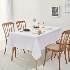 Polyester Table Cloth Stain Resistant Waterproof Table Cover Rectangle