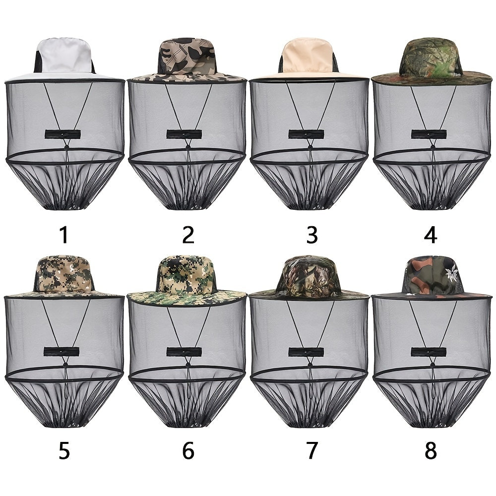Breathable Mesh Net Hat for Mosquitoes Bees Flies Protection