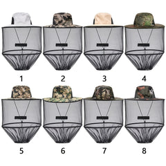Breathable Mesh Net Hat for Mosquitoes Bees Flies Protection