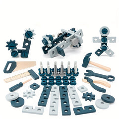 Wooden Tool Box Set Building Block Educational Toys
