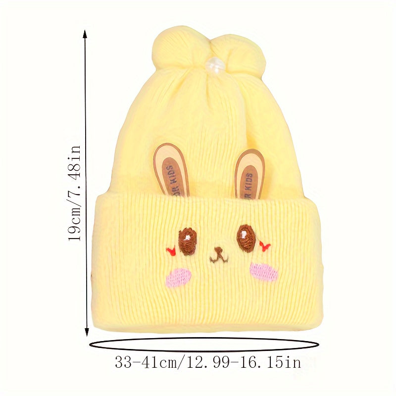 Kids Winter Little Rabbit Beanie Hat