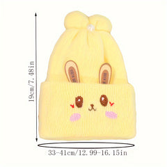 Kids Winter Little Rabbit Beanie Hat