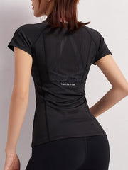 Women's Quick Dry Sports T-Shirt, Breathable Fabric, Short Sleeves