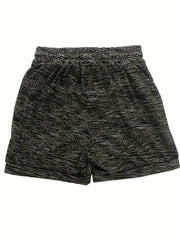 3 Packs Coconut Tree Print Shorts Casual Drawstring Shorts