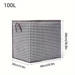 Large Capacity Clothes Storage Bag with Reinforced Handle for Blankets Bedding