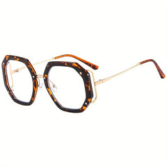 Polygonal Frame Anti Light Men's Glasses