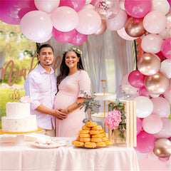 Pink Balloons Garland Arch Set 114pcs for Princess Baby Shower Graduation