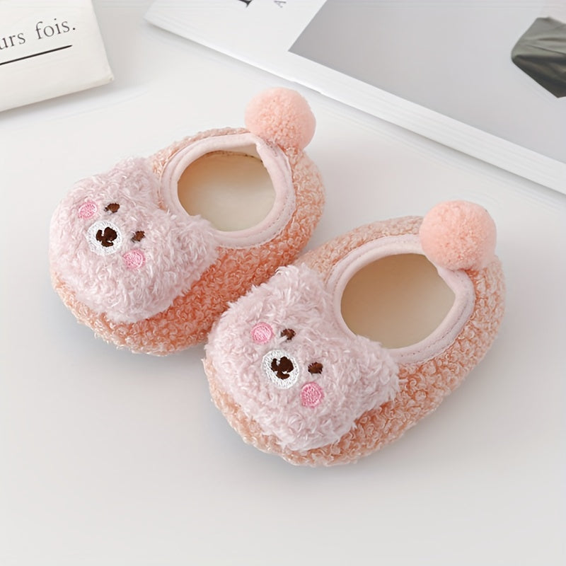 Christmas Animal Slippers 1pair Non slip Baby Toddler Shoes Socks