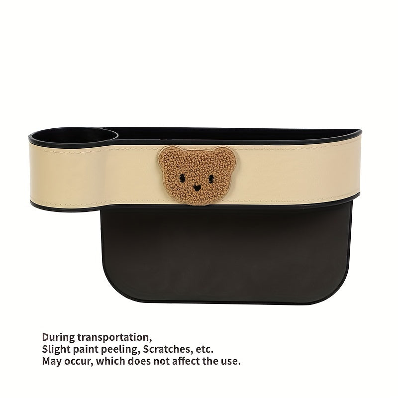 Car Seat Gap Storage Box Cartoon Pattern Phone Holder Organizer