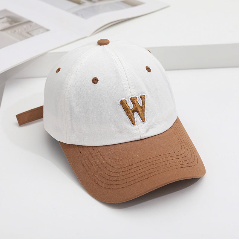 Adjustable Summer Casual Mens Peaked Cap With Letter W Embroidery