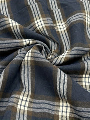 Preppy Blouse Women's Plus Plaid Print Long Sleeve Button Up Top
