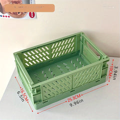 1pc Hollow Out Storage Basket Desktop Organizer Box