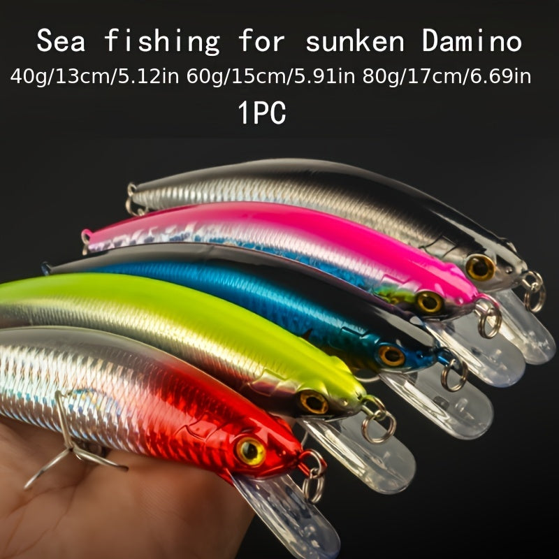Long Casting Bionic Minnow Lure Hard Bait Saltwater Fishing Accessory