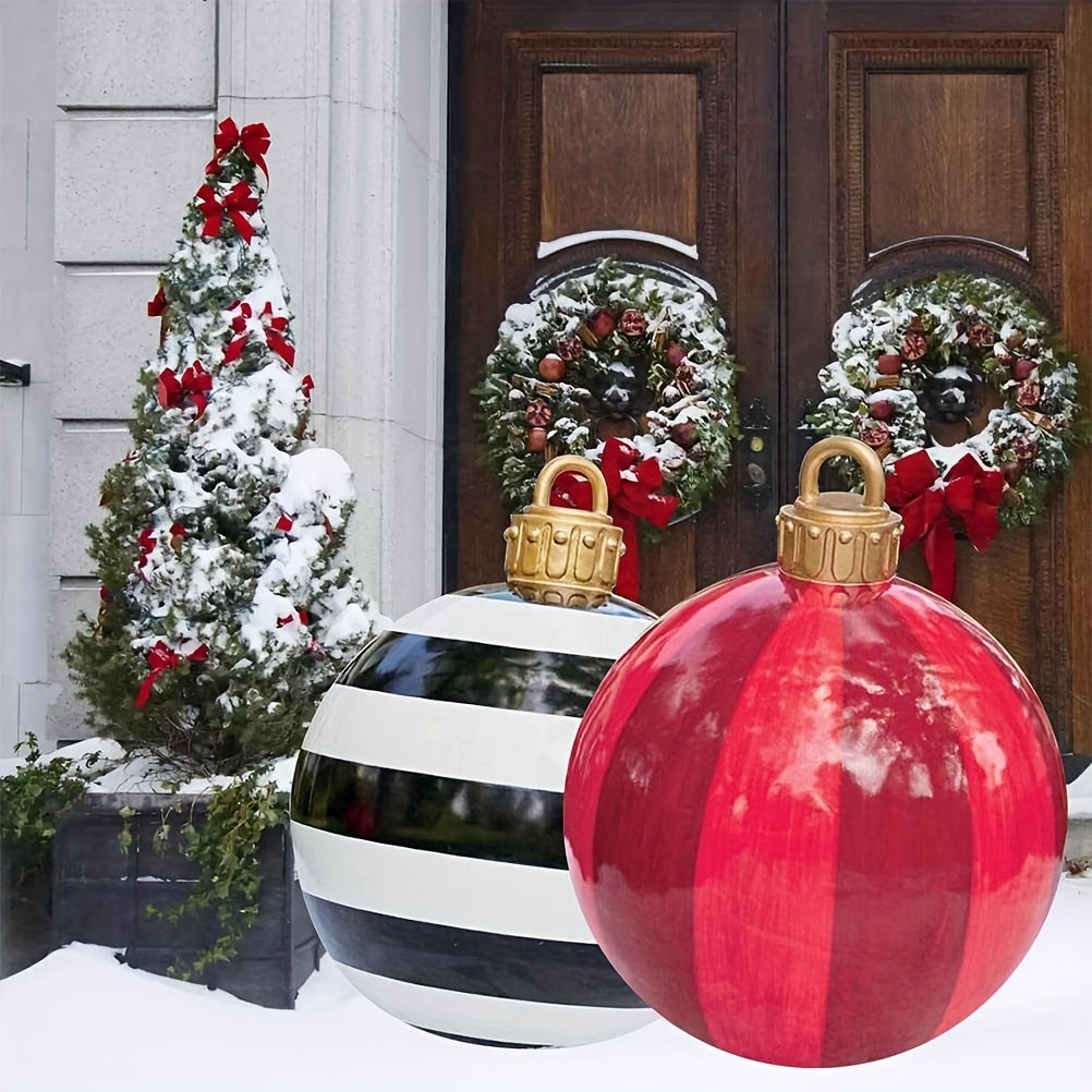 1pc Christmas Inflatable Ball Yard Decor Waterproof & Durable Home Decoration