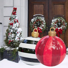 1pc Christmas Inflatable Ball Yard Decor Waterproof & Durable Home Decoration
