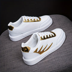 Women's Low Breathable Skate Shoes Lace-up Sneakers