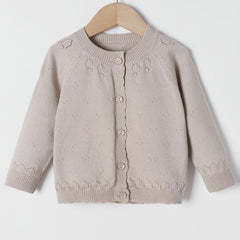 Baby Knit Button Front Cardigan Sweater Top