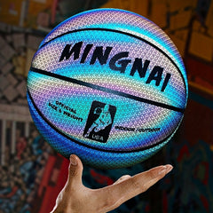 Reflective Basketball for Night Games Glows in Dark