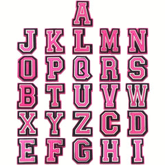 26pcs Girls Kids Teen Women Adult Clogs Sandals Shoes Decoration Pink Letters
