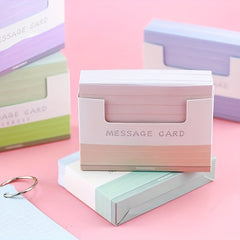 150pcs Detachable Message Paper Notebook Index Card Set School Supplies