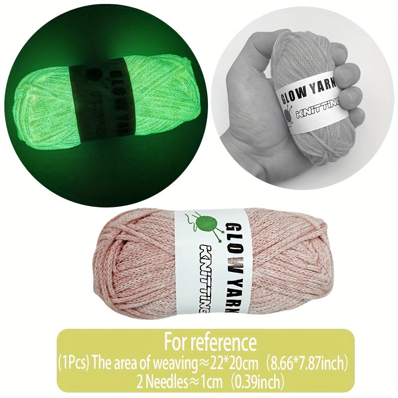 Luminous Round Strand Yarn Face Mask DIY Christmas Gift Knitting