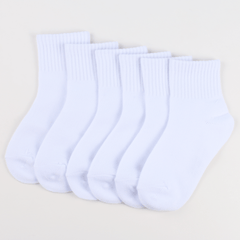 6 Pairs Boys Kids Casual Plain Socks Breathable Comfy Sports Socks