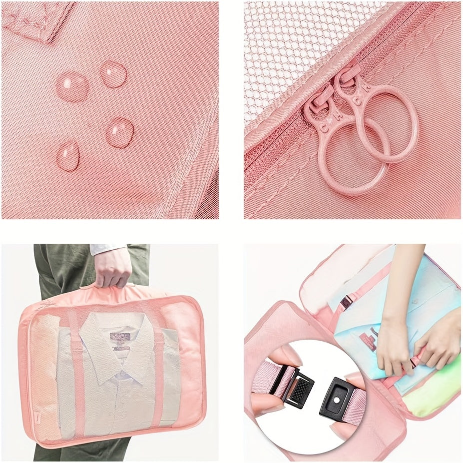 7 Pcs Travel Luggage Bags Clothes Storage Portable Bags