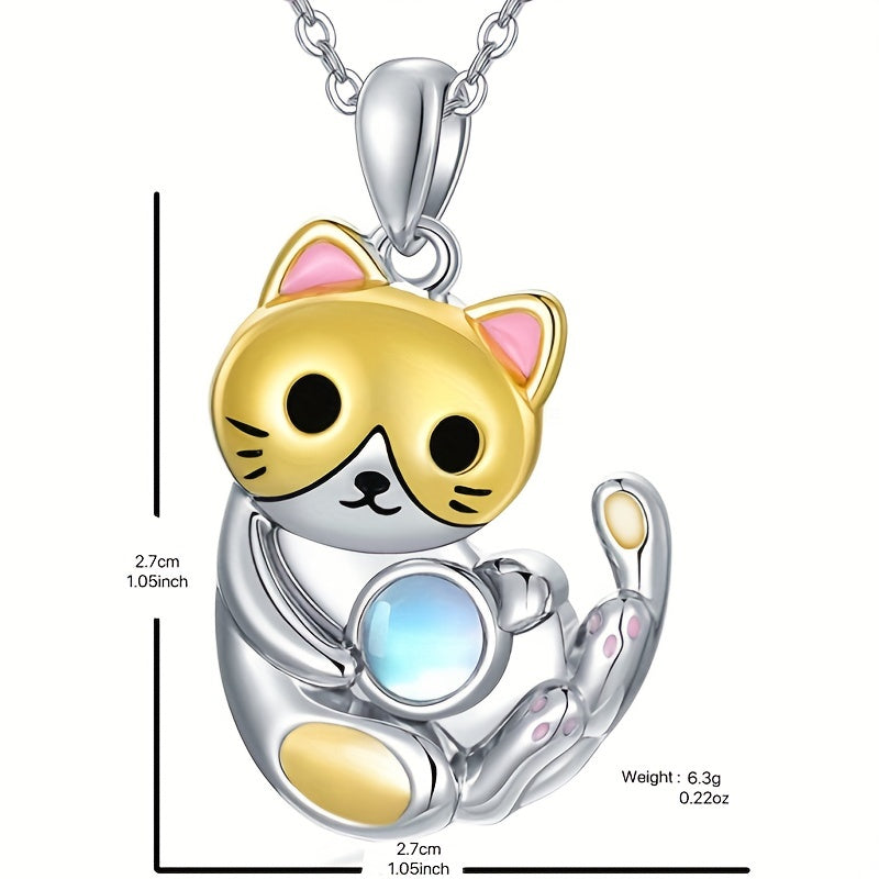 Yellow Cat Necklace Men And Women Banquet Jewelry Couple